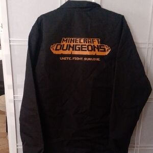 Minecraft Black Windbreaker Jacket